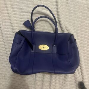 Mulberry Royal Blue Leather Satchel